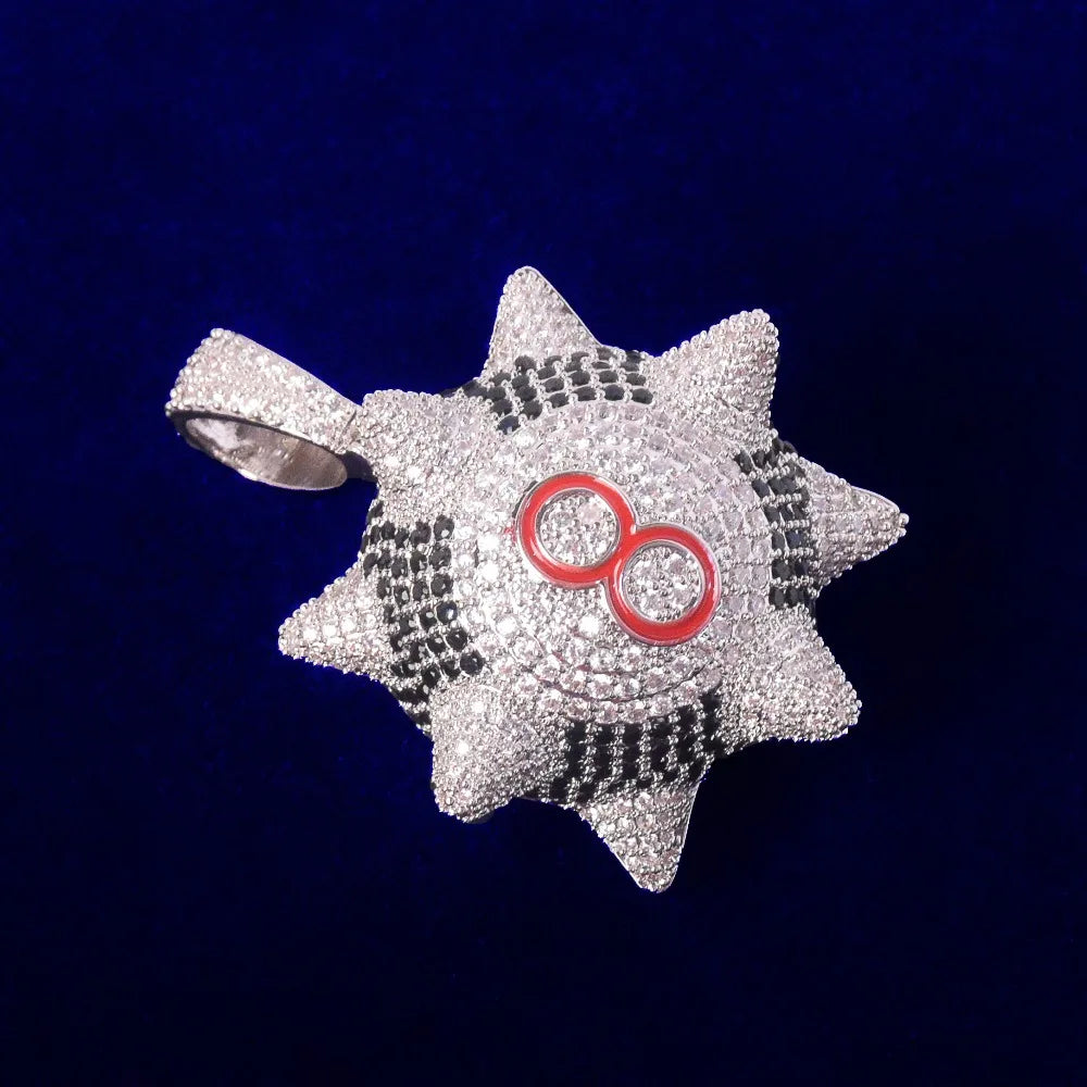 Bling "Spiked 8 Ball" Pendant