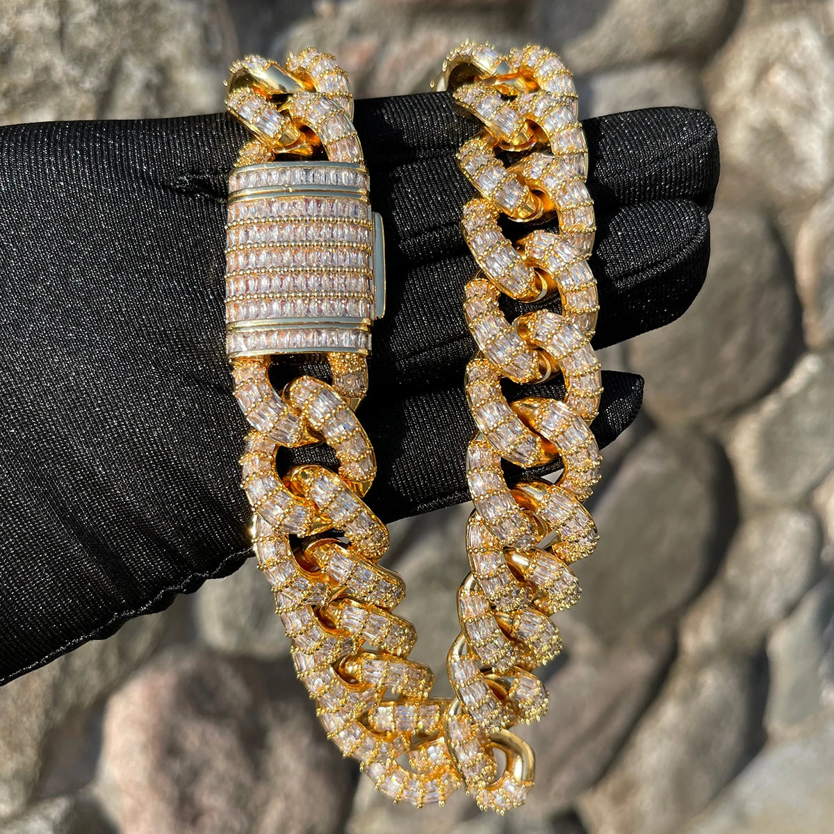 Bling "Supreme" Baguettes Chain