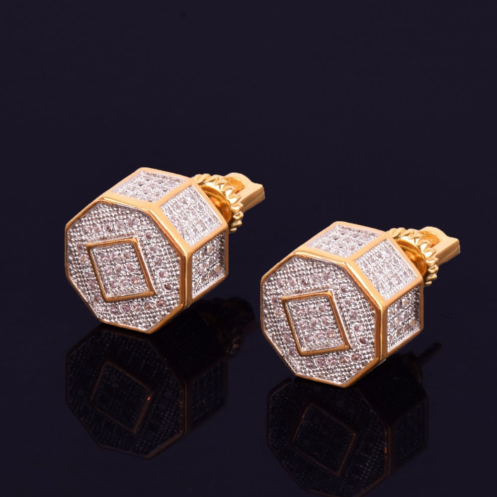 Bling "Round" Stud Earring 11mm