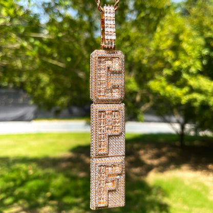 Bling "Xanax" Custom Pendant