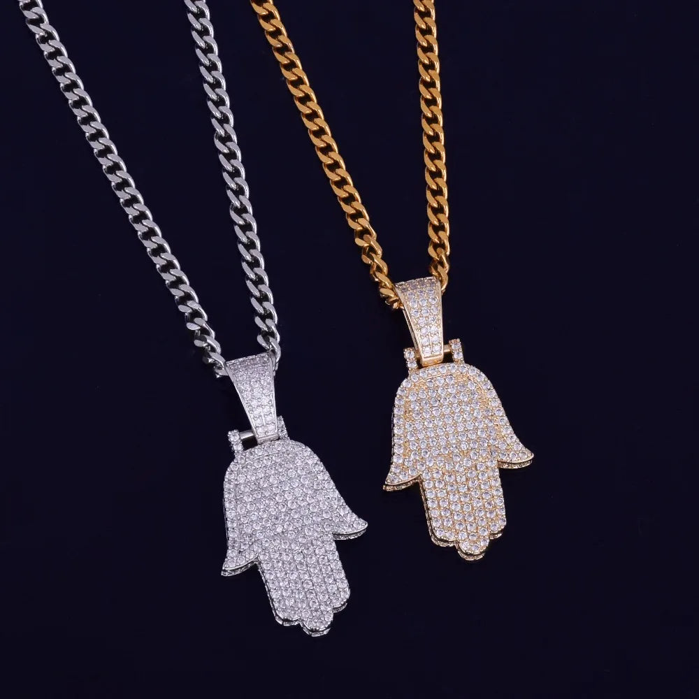 Bling "Hamsa Hand" Pendant III