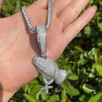 Bling "Prayer" Pendant