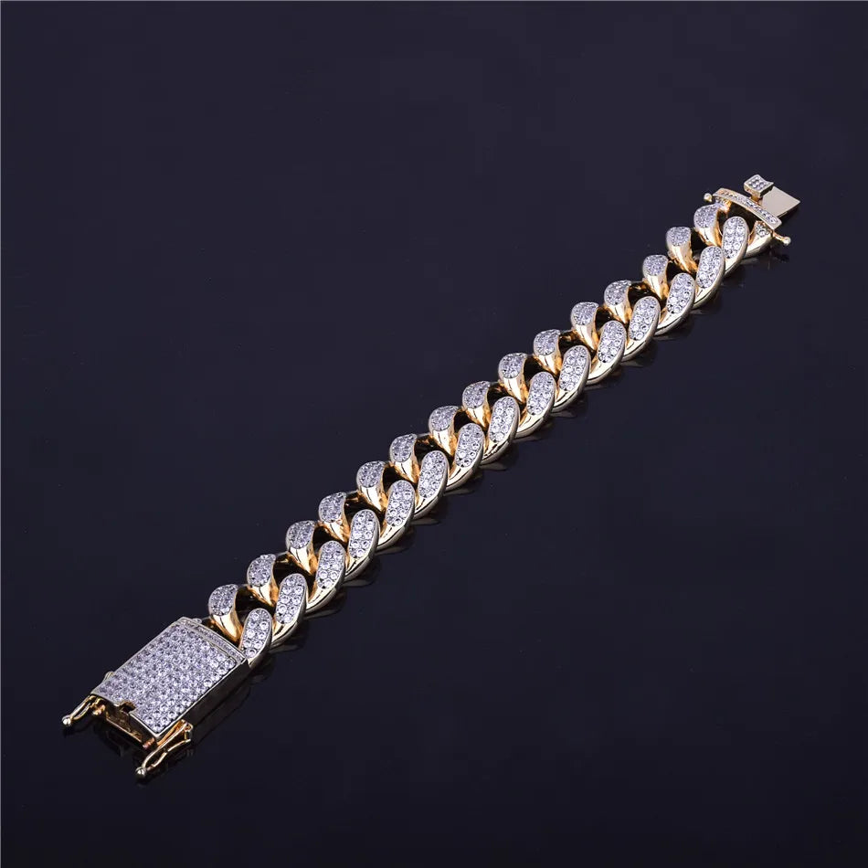 Bling "Miami" Cuban Bracelet 22mm