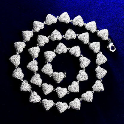 Bling "Heart" Link Chain