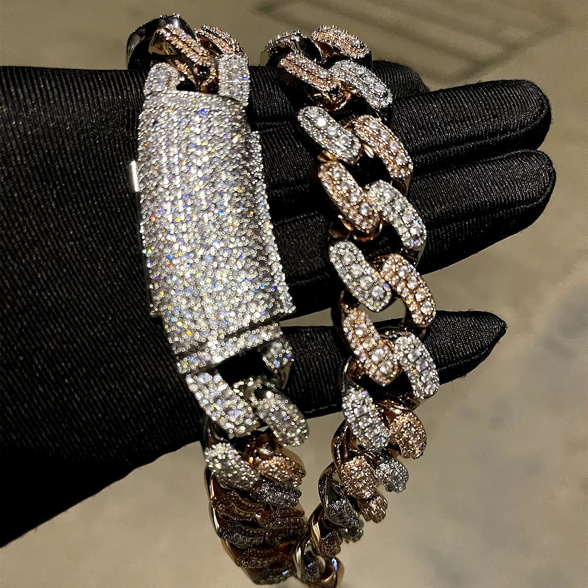 Bling "Big Baller" Two Tone Cuban Chain 20mm