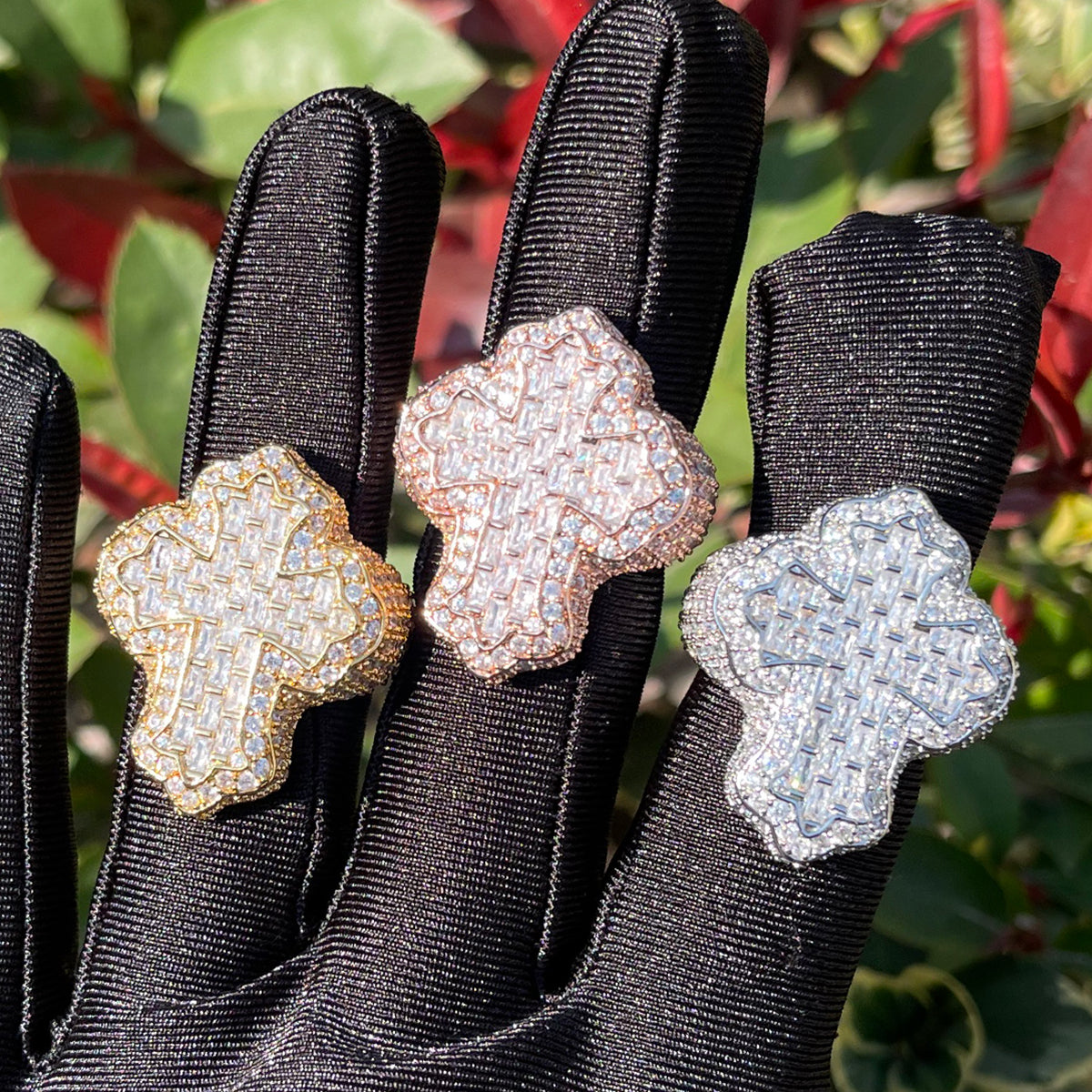 Bling "Cross" Ring II