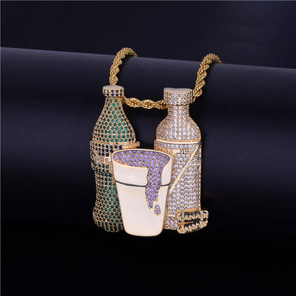 Bling "Drank n' Beans" Pendant