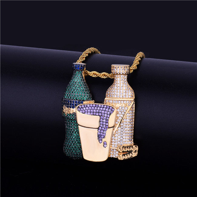 Bling "Drank n' Beans" Pendant
