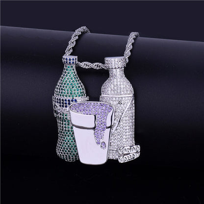 Bling "Drank n' Beans" Pendant