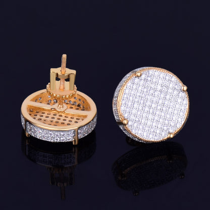 Bling "Big Round" Stud Earring 14mm