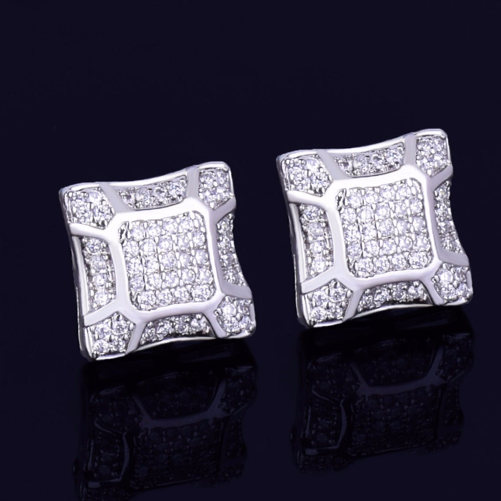 Bling "Turtle" Stud Earring 11mm
