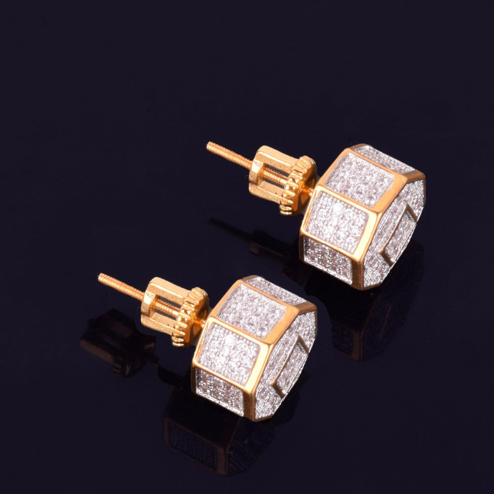 Bling "Round" Stud Earring 11mm
