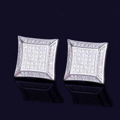 Bling "Big Cubic" Stud Earring 15mm