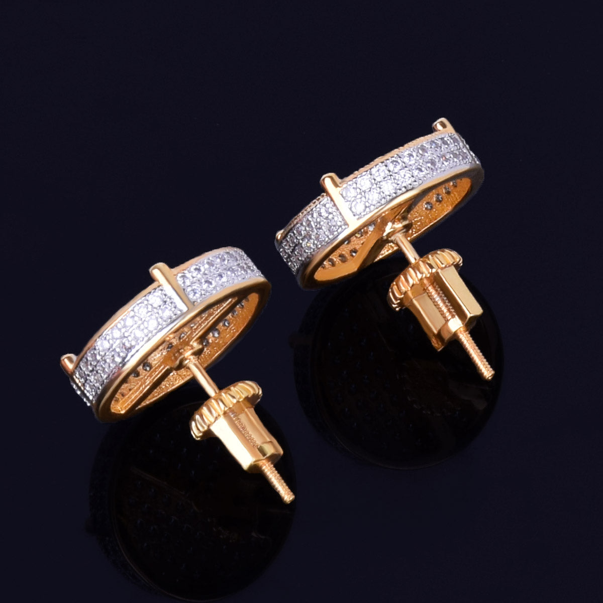 Bling "Big Round" Stud Earring 14mm