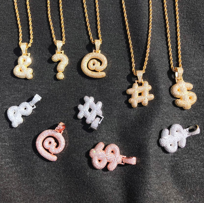 Bling "Foxx" Symbols Pendant