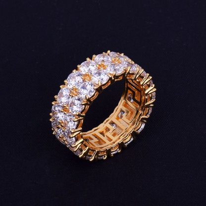 Two Rows Tennis Ring