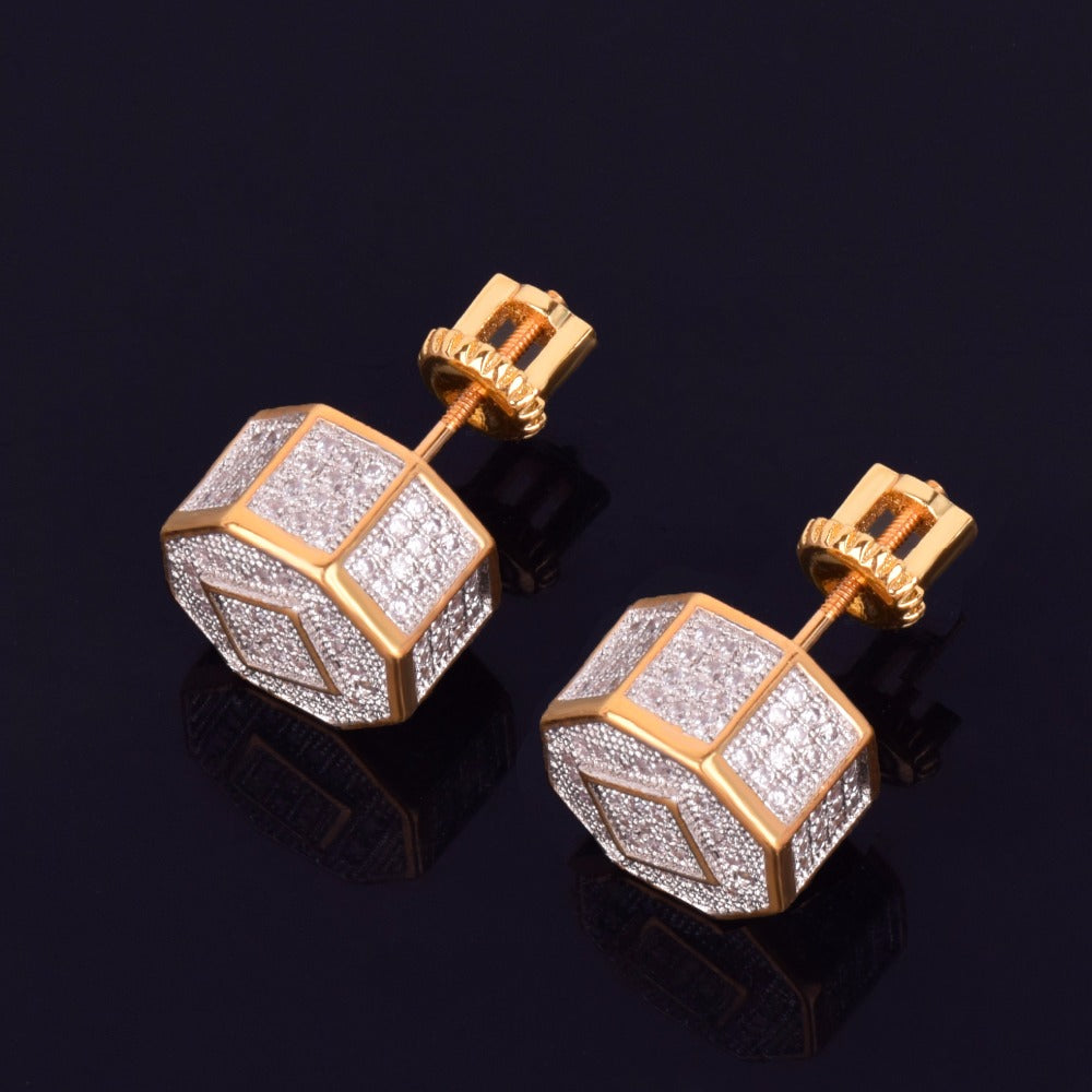 Bling "Round" Stud Earring 11mm