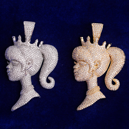 Bling "Queen" Pendant