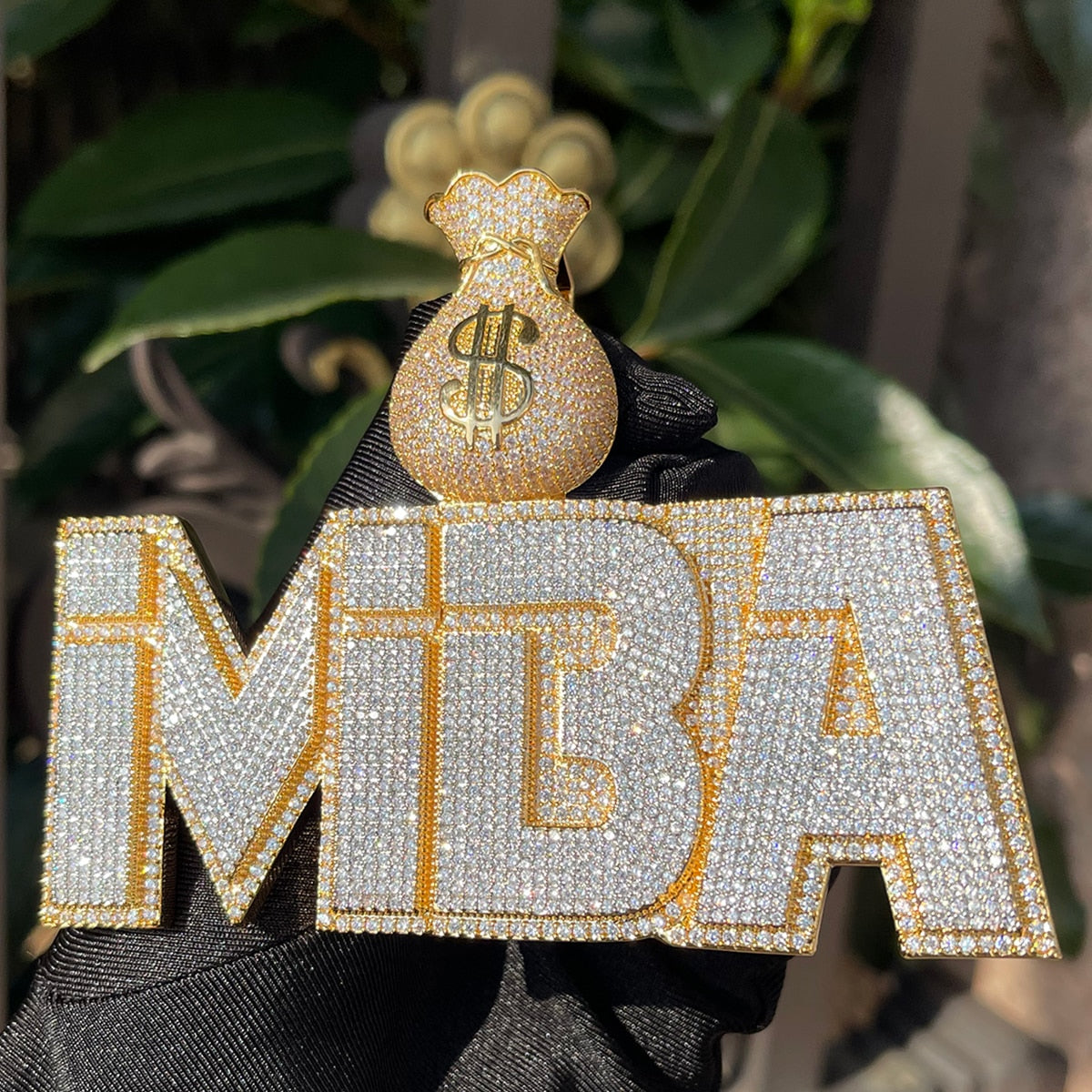 Bling "Money Bag" Custom Pendant