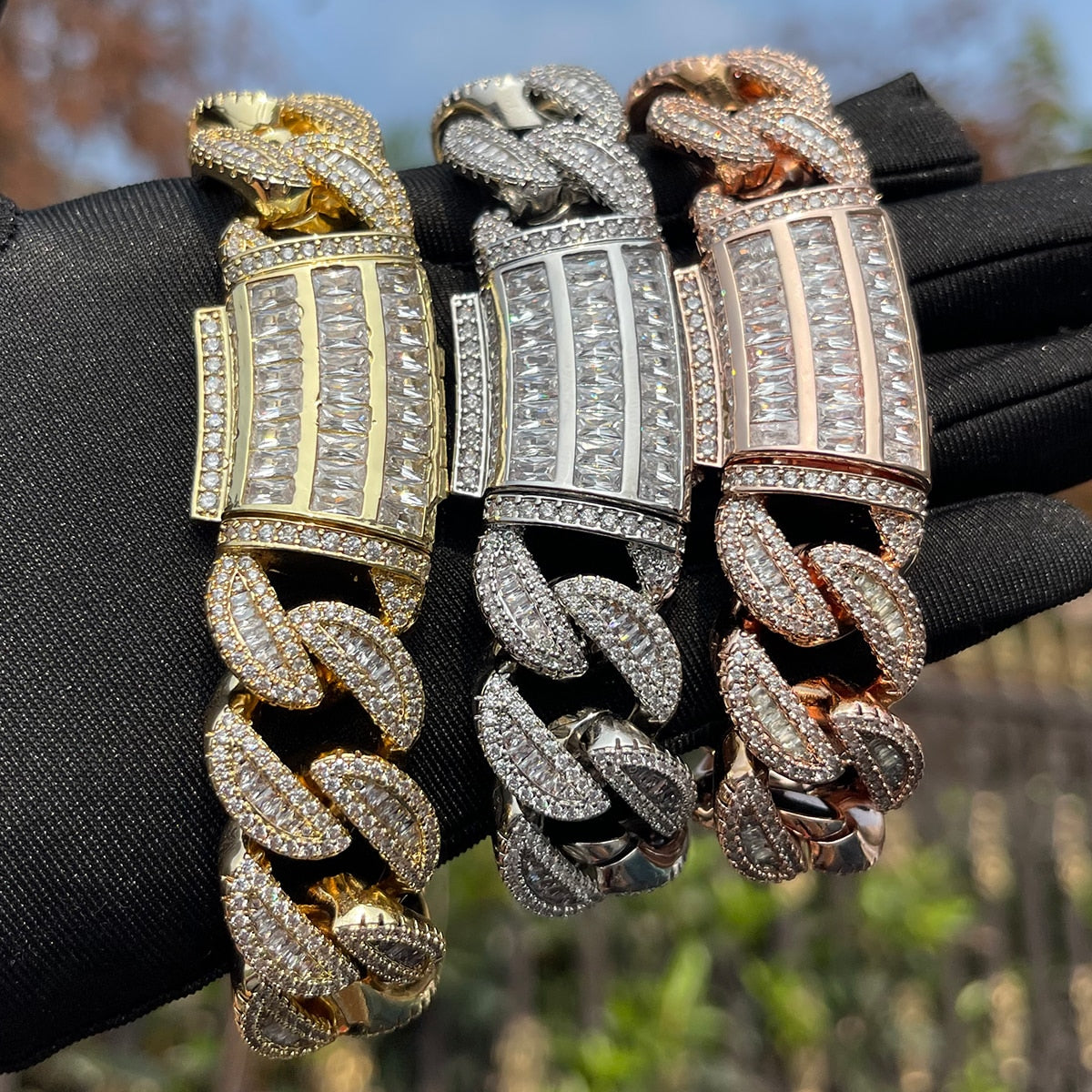 Bling "Royal Baguettes" Bracelet 20mm